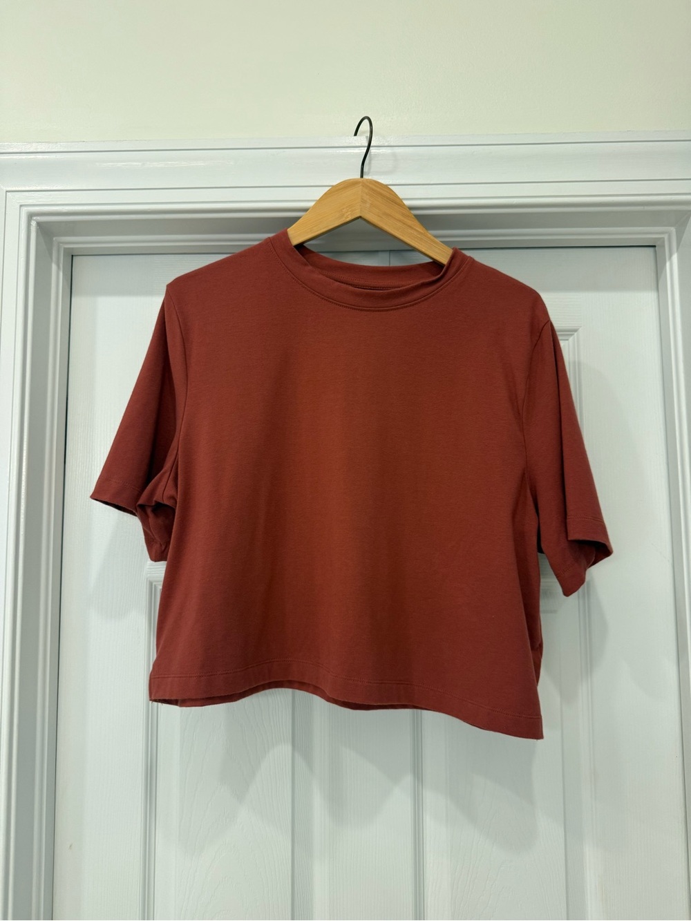 Target Women's Cropped Short Sleeve Tee - Rust